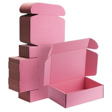 10x7x3 Pink Small Shipping Boxes - 25 Pack Corrugated Cardboard Mailer Boxes ...