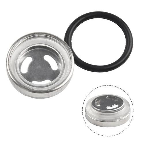 Vetro Mirino Gomma Guarnizione Serbatoio Argento Vetro Mirino Moto 18mm - Foto 7 di 12