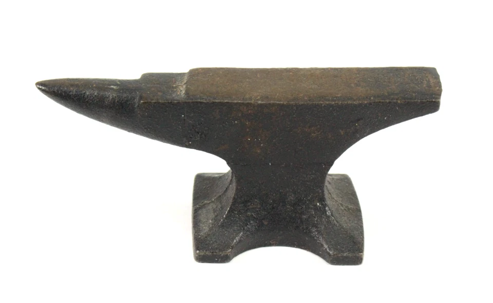 = 19th C. Cast Iron Small Anvil for Silversmith or Watchmaker, Metalwork Crafts - Image 2 of 4