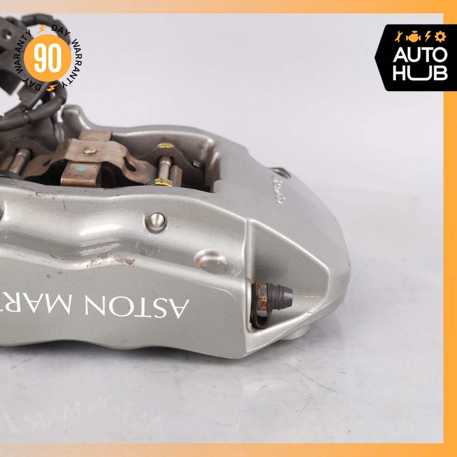 05-17 Aston Martin V8 Vantage DB9 Rear Brake Calipers Set Gray 7G432C464AA OEM