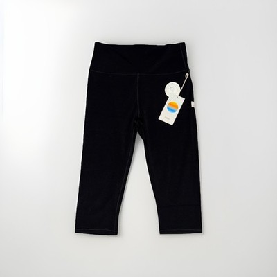 VUORI All The Feels Crop Leggings Black Womens Size M VW4307 NEW