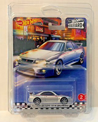 Hot Wheels NISSAN SKYLINE GTR BCNR33 R33 BOULEVARD #2 PREMIUM REAL