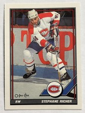 1991-92 O-Pee-Chee #369 Stephane Richer Montreal Canadiens