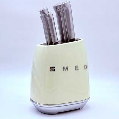 Smeg 6-Piece Stainless Steel Knife Set Sharp Chef Blades Premium Quality Kitchen