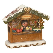 Hubrig Volkskunst School Figurine 3.9" Handcrafted German Wooden Decor