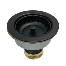K112MB Tacoma Kitchen Sink Basket Strainer, Matte Black 4.44 x 4.44 x 3.81