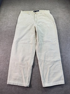 Vintage American Eagle Corduroy Y2K Pants Beige 36x30 Wide Leg Boot Read