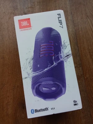 JBL FLIP 7 - ENCEINTE BLUETOOTH PORTABLE ETANCHE - Autonomie 16h Pro Sound Mauve - Photo 1/4
