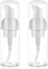 2 Pack Foam Pump Bottle Travel Small Size Mousse Foam Soap Dispenser Mini Empty