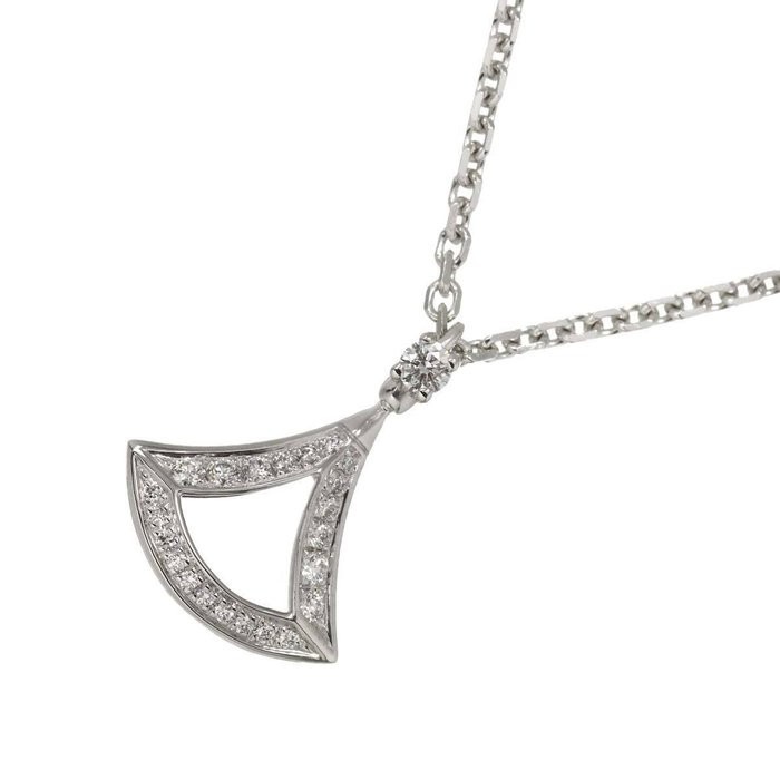 BVLGARI Divas Dream Diamond Necklace 18K White Gold 750