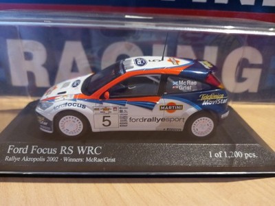 Ford Focus RS WRC 1:43 #5 McRae/Grist Rallye Akropolis 2002 MINICHAMPS OVP