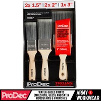 Prodec Trojaner Synthetik 6Pc Farbe & Lack Pinsel Set Gratis Holzarbeit Handel