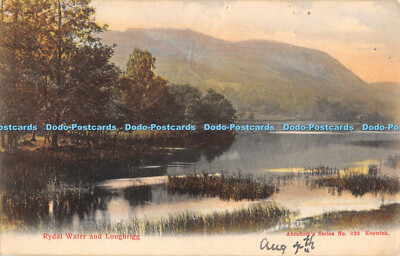 R353338 Rydal Water and Loughrigg Abraham Series No 329 1909