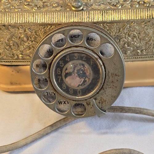 Radio Shack French Continental No. 43-320 Rotary Desk Phone (Parts Or Repair) - Zdjęcie 8 z 8