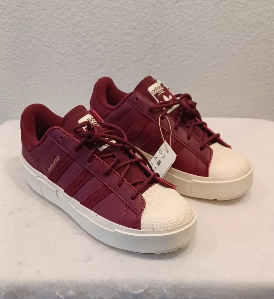 ☆大人気☆adidas Originals Superstar BONEGA X Shadow Red New WMNS ADIDAS Originals Superstar Bonega X Shoes~Burgundy