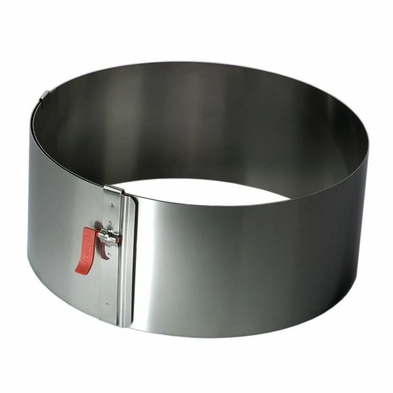 Lares Tortenring mit Klemmhebel rund Edelstahl Backrahmen Springform Backform
