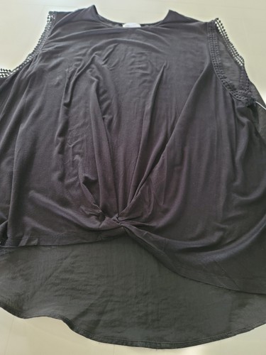 Soul Cake Womens Shirt Top Burnt Orange & Black Large & 3XL sleeveless  XXXL - Picture 23 of 37