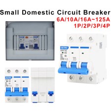 1P 4P Miniature Circuit Breaker Air Switch Protection For Domestic Use 6A 125A