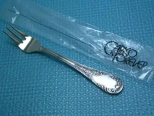 CARICO Satin 18/8 Stainless Floral Scroll CEZANNE 5 5/8" Cocktail Fork