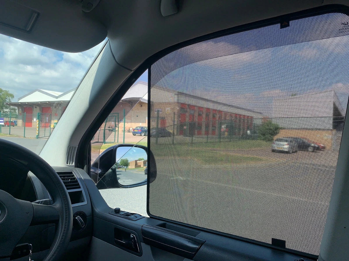 Vw t5 2024 stereo sun shade