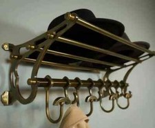 Train Wall Mounted Rack luxury decor Antique French COATRACK/Luggage Rack