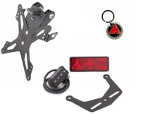 Set Nummernschildhalter Aluminium Evotech Suzuki GSR 750 2010 2011 2012 2013