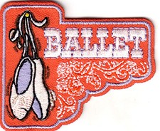 BALLET Iron On Patch Ballerina Dance Dancer