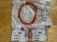 W/ Fiber Cable Lot of 2 Cisco GLC-SX-MM 1000BASE-SX SFP Transceiver Module