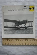 Handley Page HP.50 Heyford - GB - Heavy Bomber - Collectors Club Card