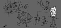 Honda 2007-2018 CB ÖLpumpenbaugruppe Neu 15100-MFJ-D00 OEM