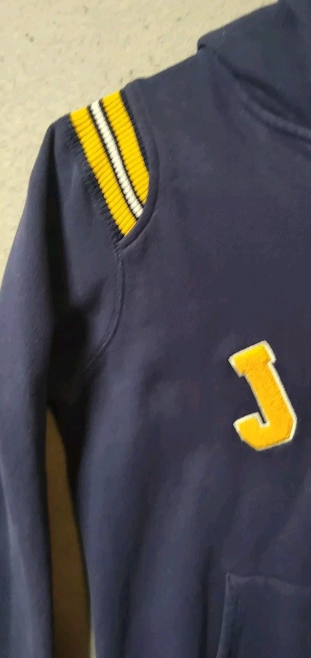 TOUCH NBA UTAH JAZZ   WOMENS HOODIE APPLIQUE SWEATSHIRT LACE UP NAVY MEDIUM - Image 4 of 4