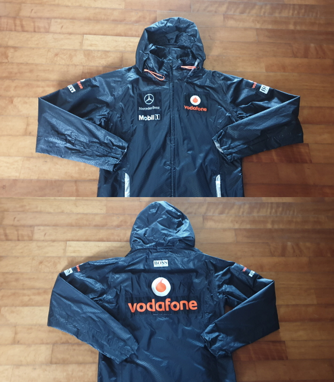 M) MCLAREN MERCEDES HUGO BOSS JACKET TRAINING TRACKSUIT VODAFONE