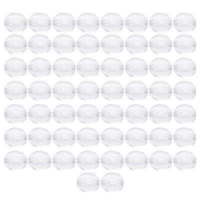 Pack of 50 Round Party Decoration Clear Acrylic Stands for Photos Memos Display