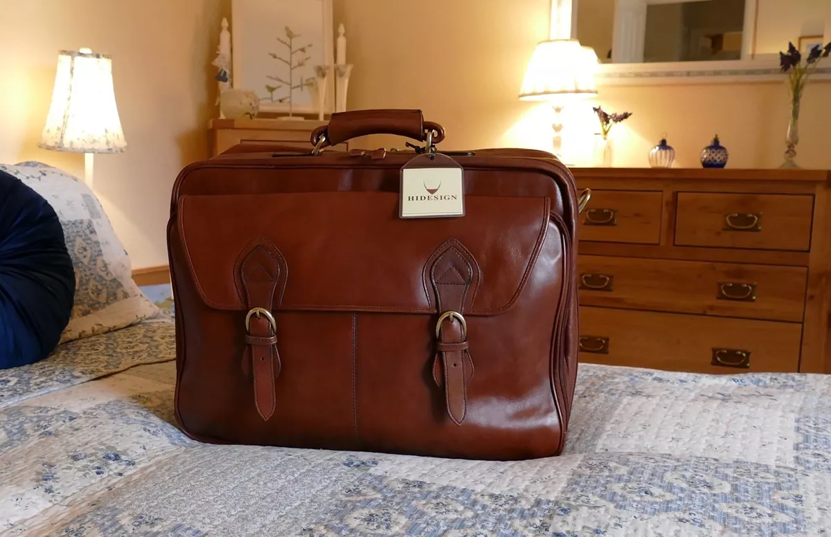Mens brown leather briefcase cheap bag