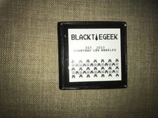 Black Tie Geek, Space Invaders Black And White Skinny Neck Tie New