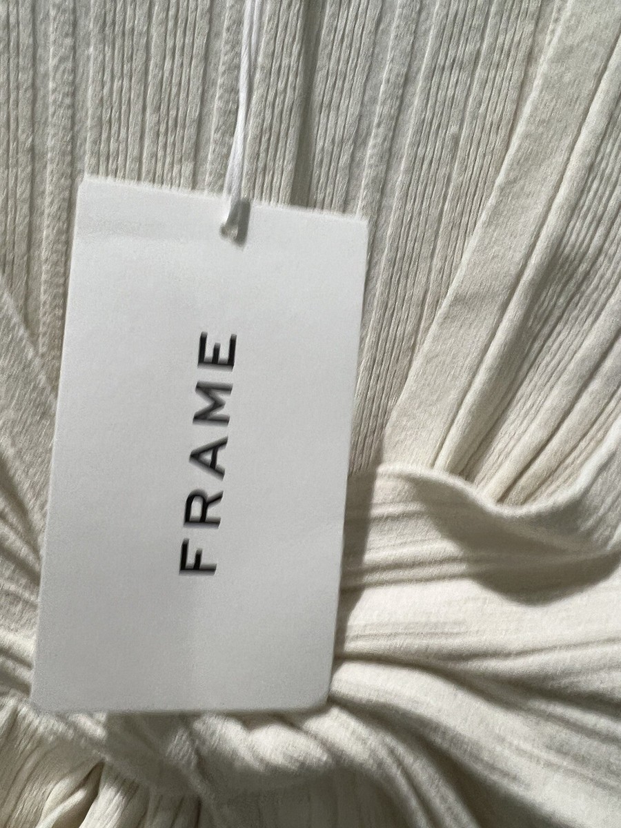Layered Wrap Sweater Dress Bone | L | Frame-Denim