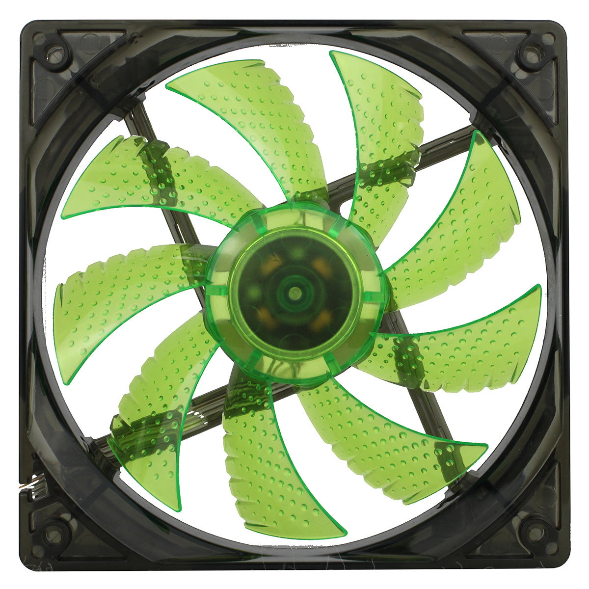 Game Max Windforce 120mm Green LED Sleeve Bearing Cooling Fan  