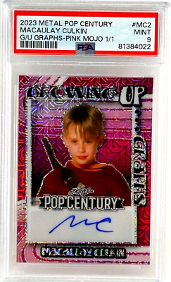 アート・デザイン・音楽 PAPER CHLOE SEVIGNY MACAULAY CULKIN MACAULAY CULKIN Signed Auto Trading Card Slabbed PSA Graded 9 1:1