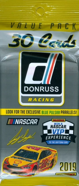 2019 Panini Donruss Racing Factory Sealed Cello Value Fat Pack
