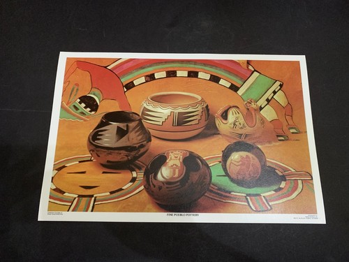 Vintage Fine Pueblo Pottery Placemat Petley Studios Arizona
