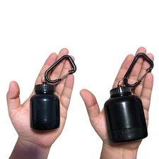 Mini Portable Protein Powder Bottle Keychain Funnel Pill Box – Outdoor Sports