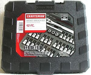 Craftsman 9 34845 42 piece 1 4 and 3 8 inch Drive Bit Torx Socket Wrench Set 