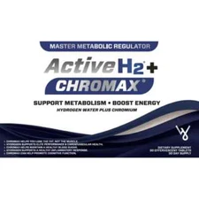 Active H2+ Chromax - Hydrogen Water Plus Chromium - Balance Your Metabolism a...