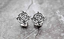 Stainless Steel Post Celtic Knot Stud Earrings