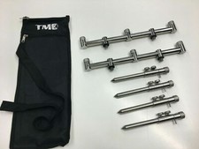 2 x 3 Rod 31cm Buzz bars & 4 x 15-25 cm Bank sticks, Stainless steel + Case