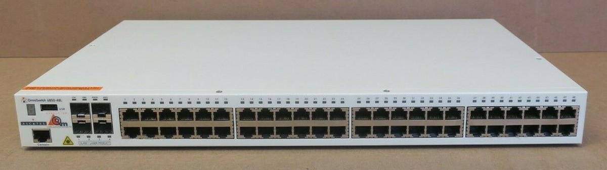 Alcatel-Lucent OmniSwitch OS6850-48L 44x 10/100Mb RJ45 4x 1Gb SFP