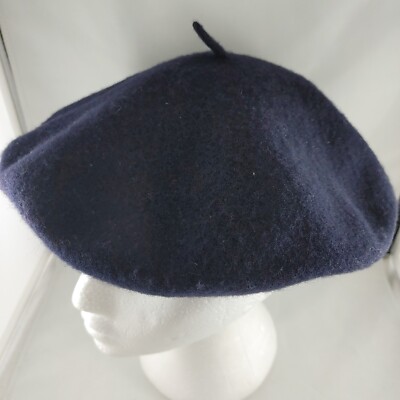 Parkhurst womens Beret Navy blue Parkhurst Classic Wool Beret, Navy at Amazon Women main image 4