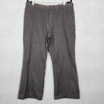 Banana Republic Pants Mens 36x30 Brown Pinstripe Chino Classic Actual 36x26