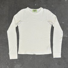 Vintage Y2K JUICY Couture Made In USA Waffle Knit Thermal Longsleeve Size Large