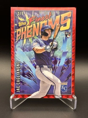 JAC CAGLIANONE 2026 Topps Finest Phenoms /5 Red Geometric Rookie RC SSP